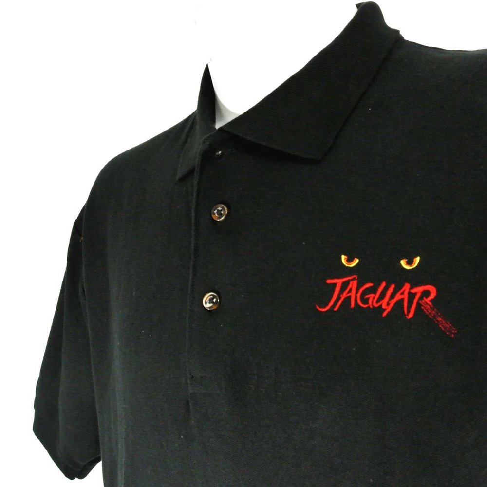 ATARI JAGUAR Vintage Video Game System Console Employee Uniform Polo Shirt XL